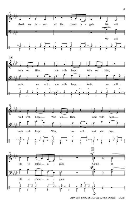 Advent Processional - (Come, O Rose) - pro sbor SATB