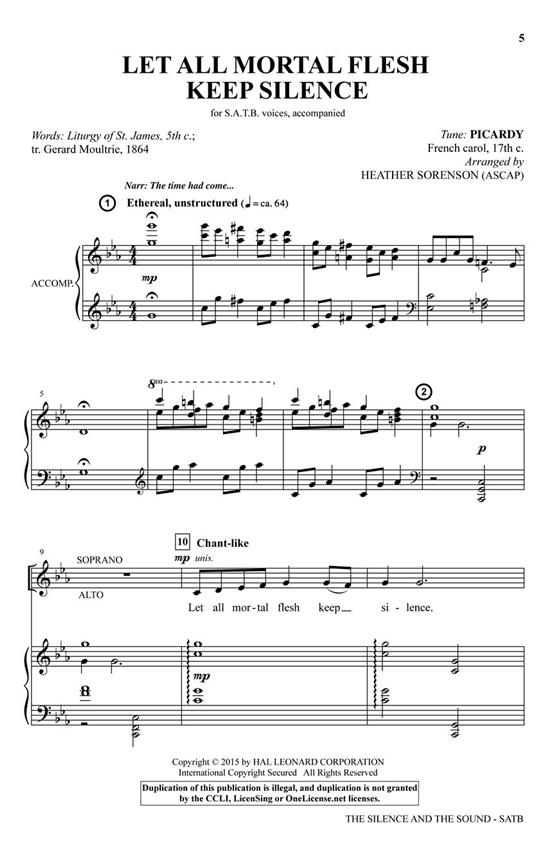 The Silence and the Sound - pro sbor SATB