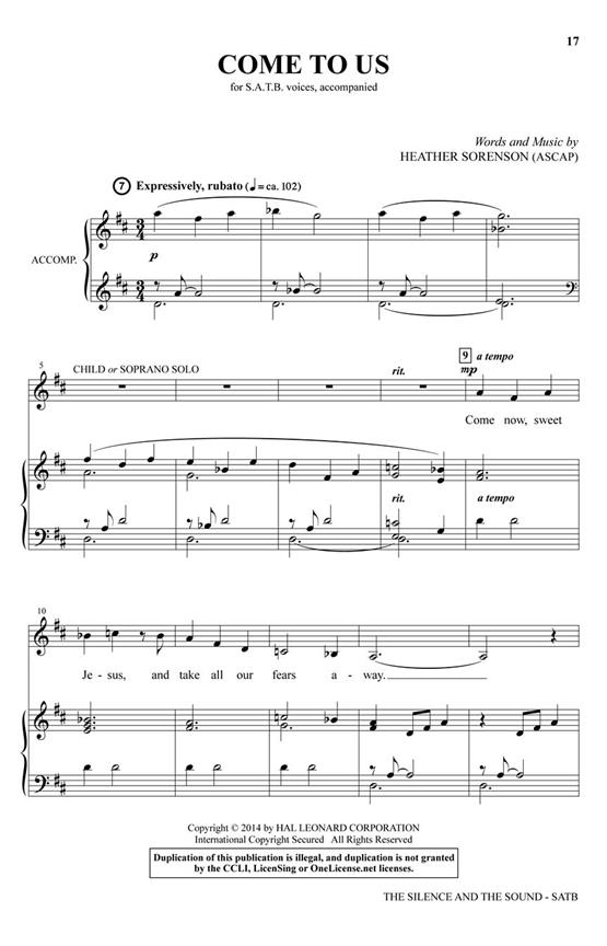 The Silence and the Sound - pro sbor SATB