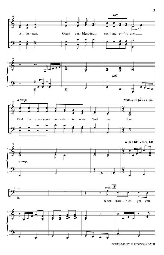 God's Many Blessings - pro sbor SATB