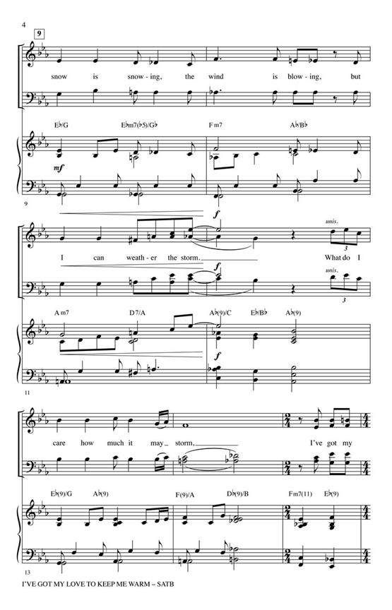 I've Got My Love to Keep Me Warm - pro sbor SATB