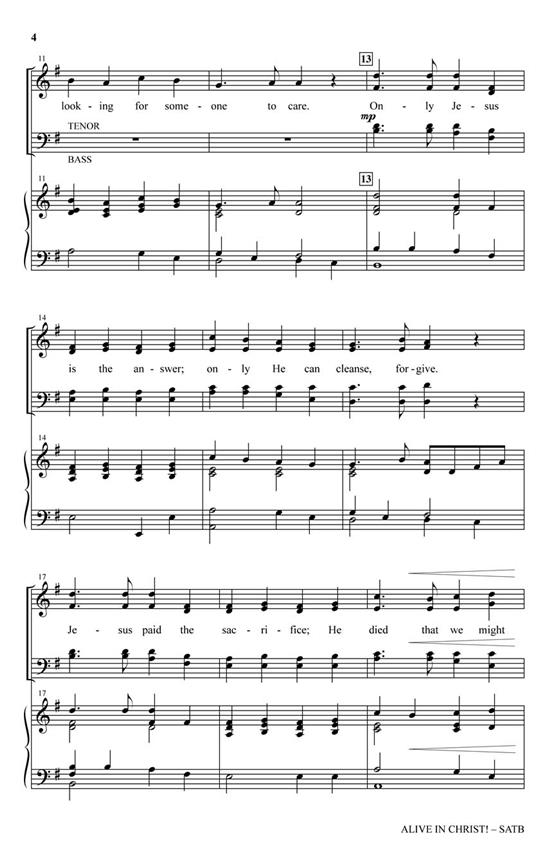 Alive in Christ! - pro sbor SATB