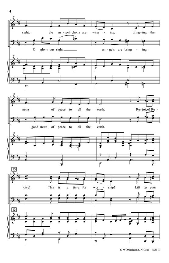 O Wondrous Night - pro sbor SATB