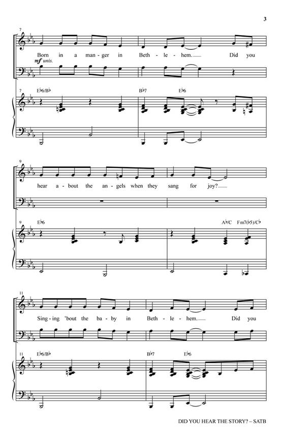 Did You Hear the Story? - pro sbor SATB