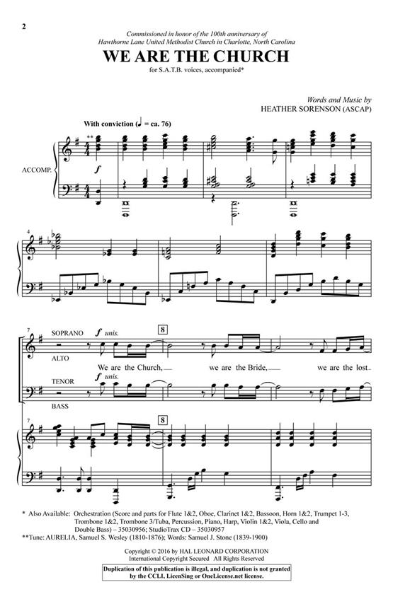 We Are the Church - pro sbor SATB