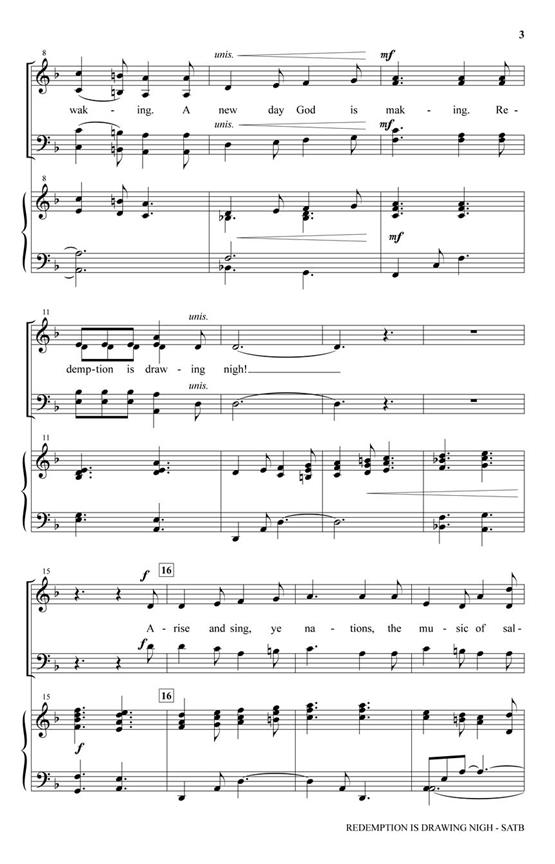 Redemption Is Drawing Nigh - pro sbor SATB