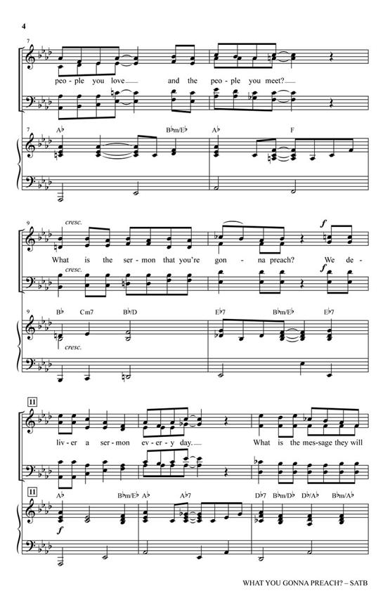 What You Gonna Preach? - pro sbor SATB a Cappella