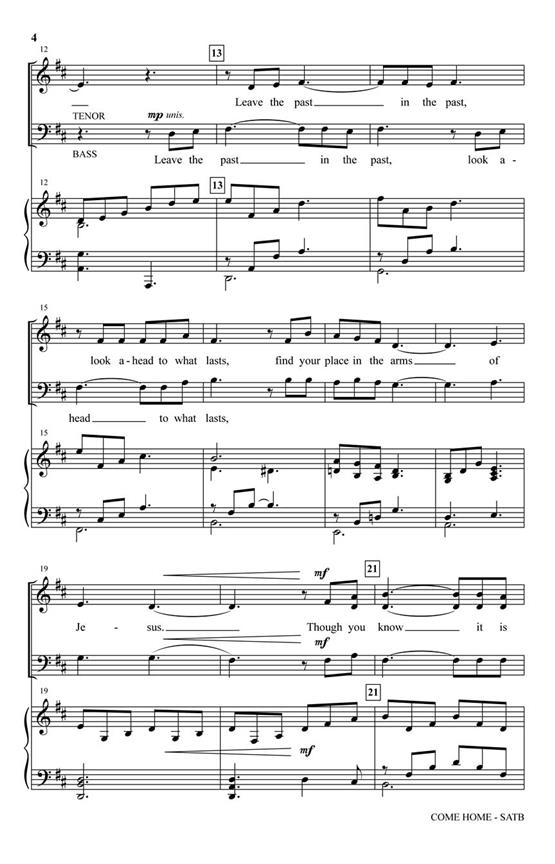 Come Home - pro sbor SATB