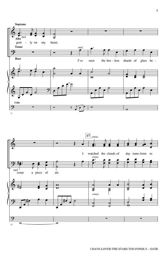 I Have Loved the Stars Too Fondly - pro sbor SATB