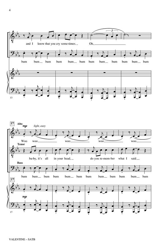 Valentine - pro sbor SATB