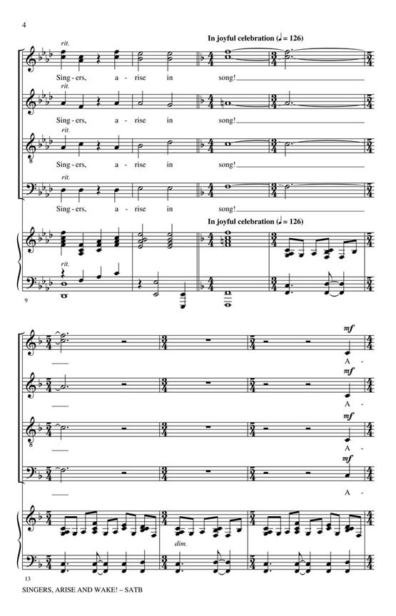 Singers, Arise In Song! - pro sbor SATB