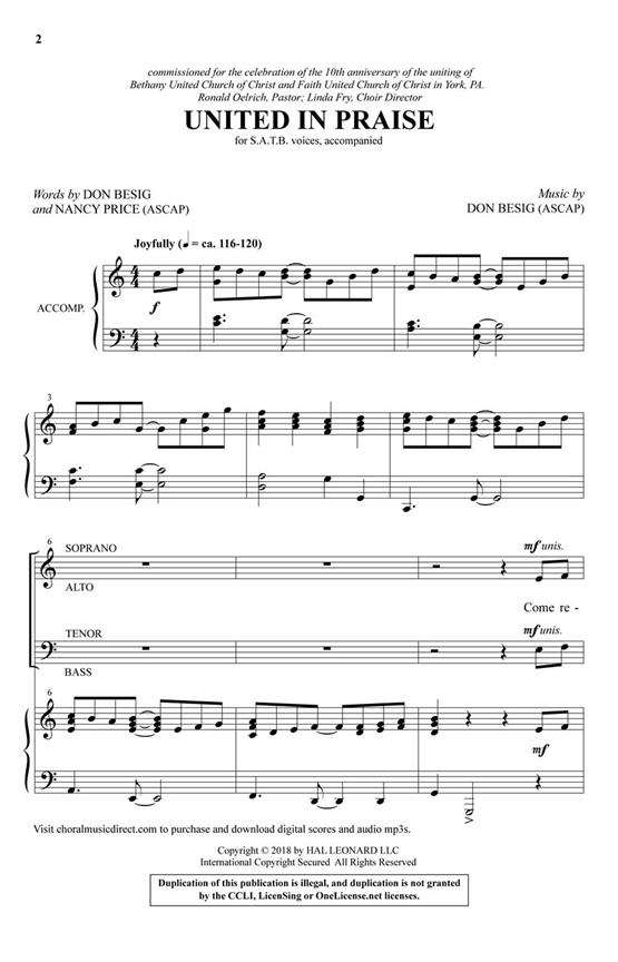 United in Praise - pro sbor SATB