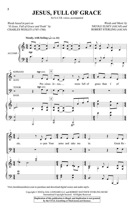 Jesus, Full of Grace - pro sbor SATB