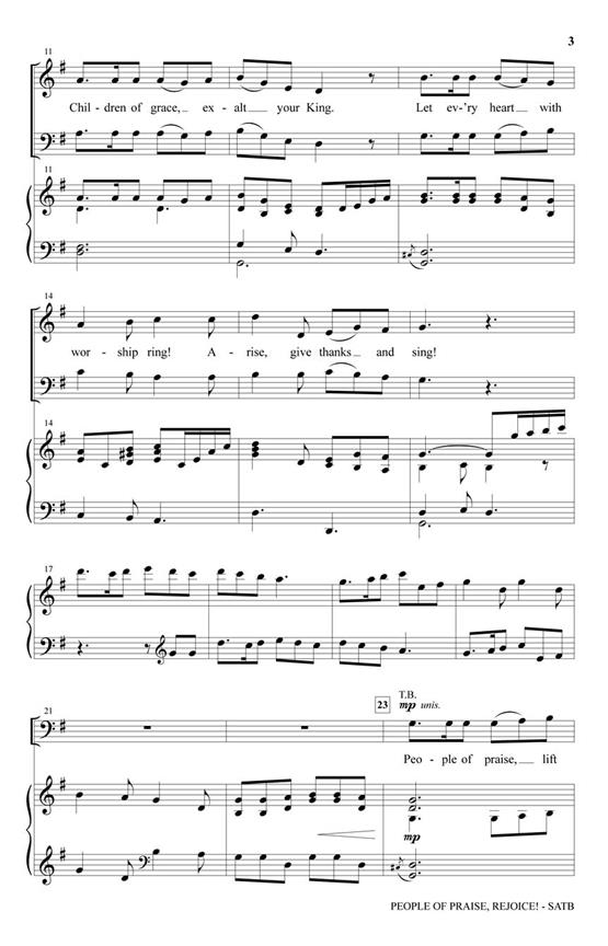 People of Praise, Rejoice! - pro sbor SATB