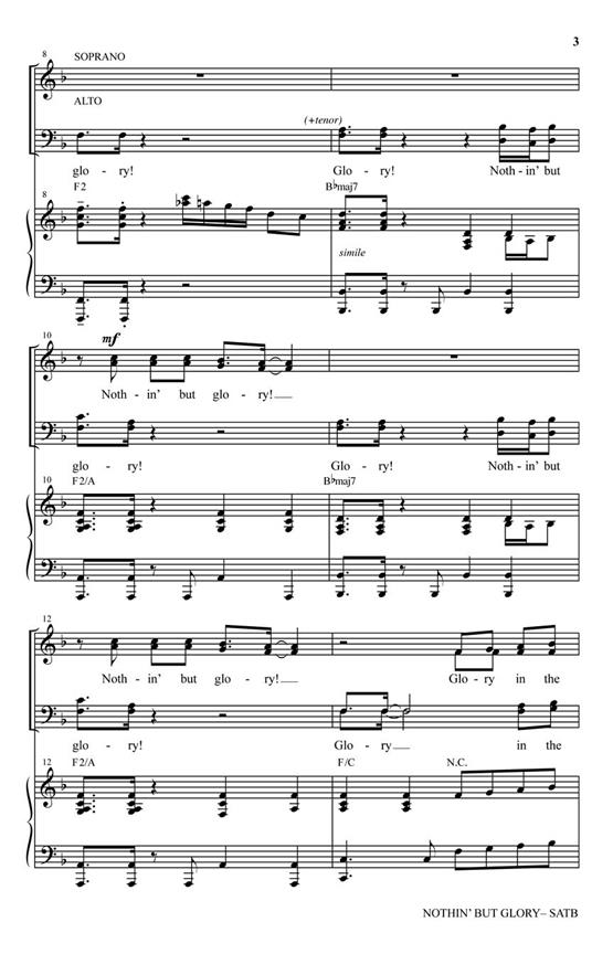 Nothin' But Glory - pro sbor SATB