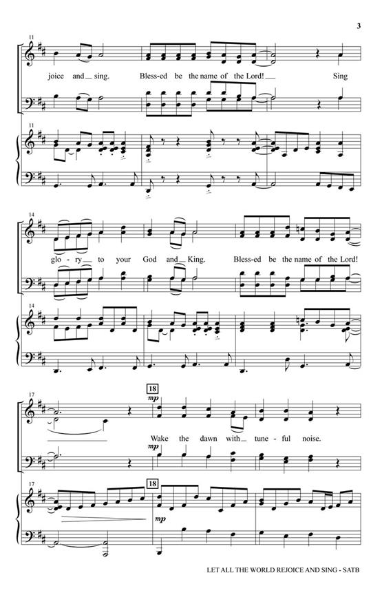 Let All the World Rejoice and Sing - pro sbor SATB