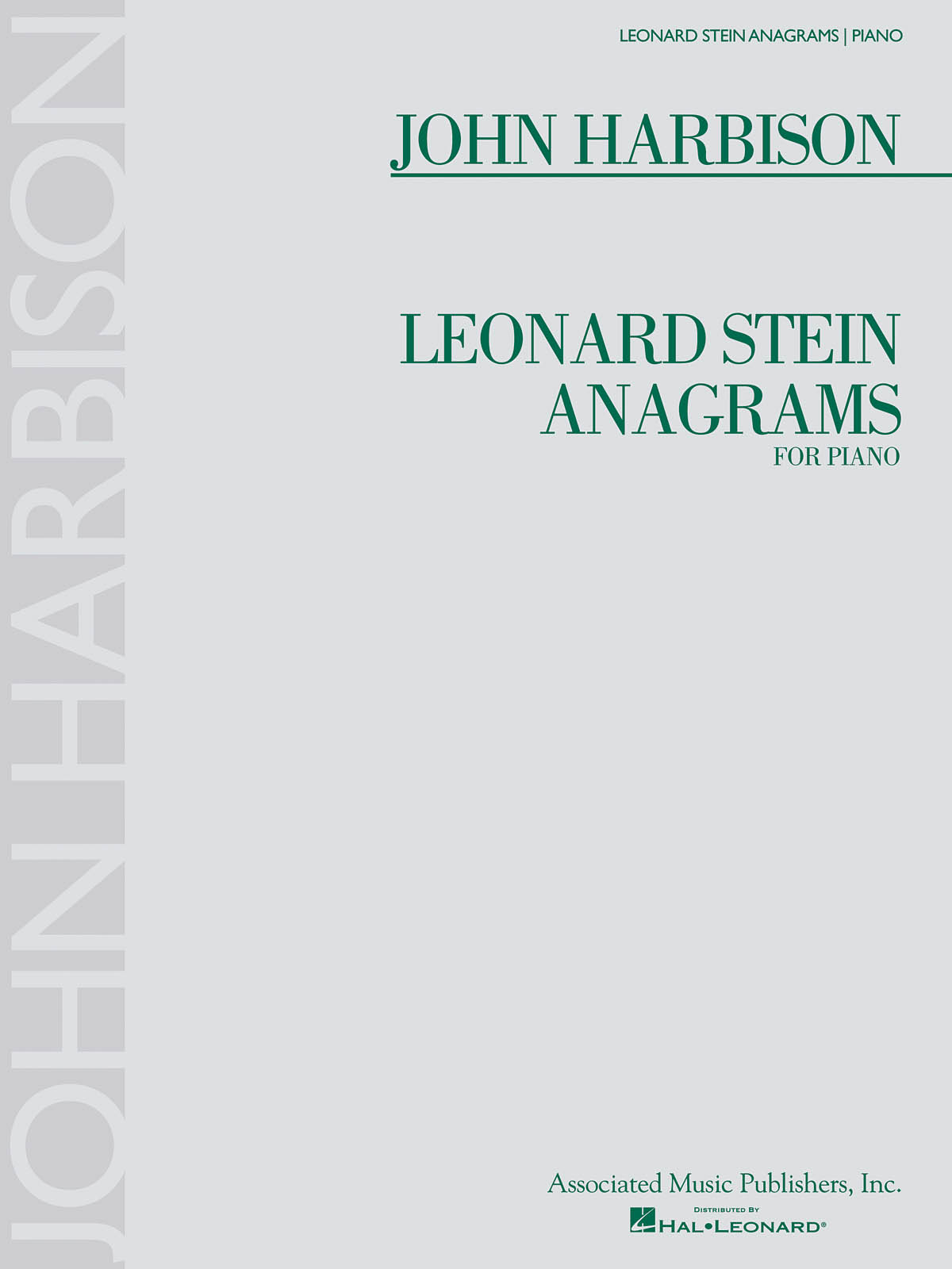 Leonard Stein Anagrams - pro klavír