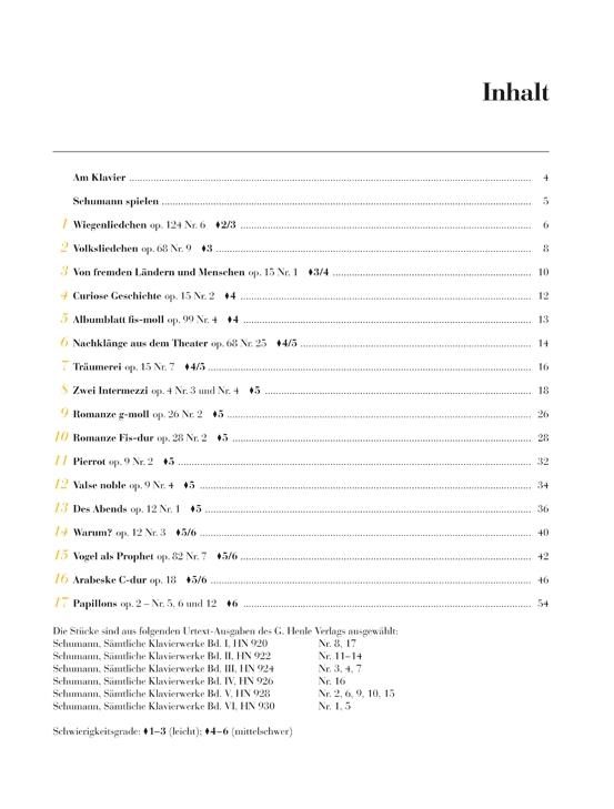 Schumann: 17 bekannte Originalstücke - von leicht bis mittelschwer, mit praktischen Erläuterungen