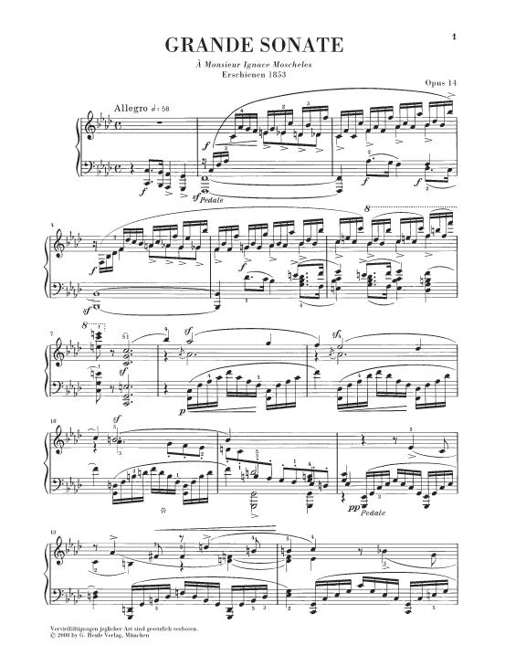 Piano Sonata In F Minor Pp. 14