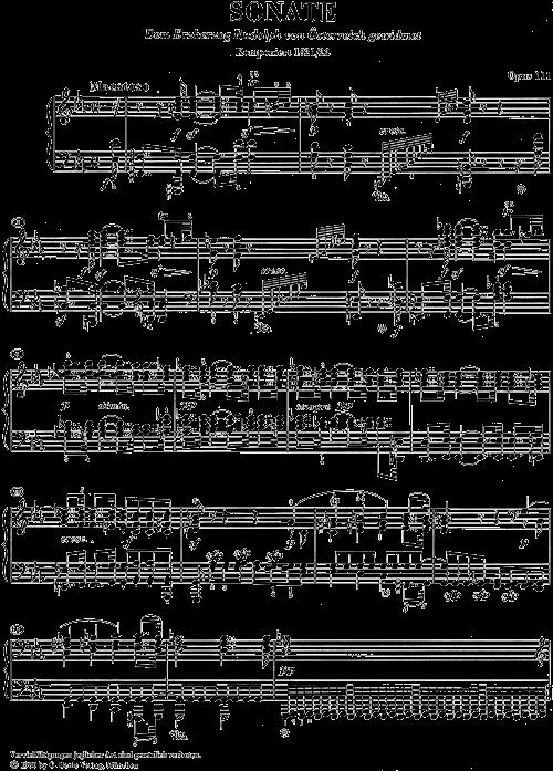 Piano Sonata In C Minor Op.111