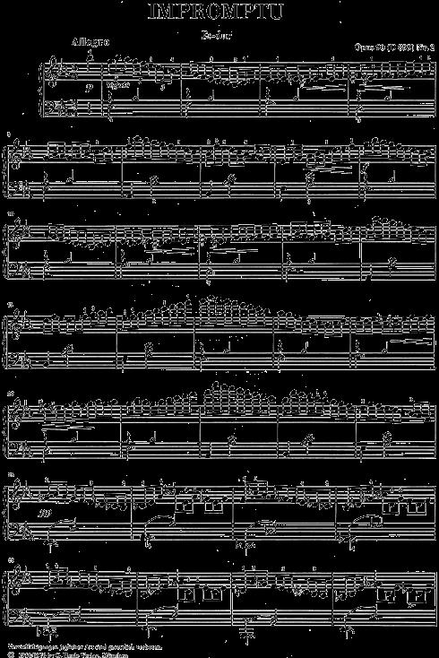 Impromptu In E Flat D.899