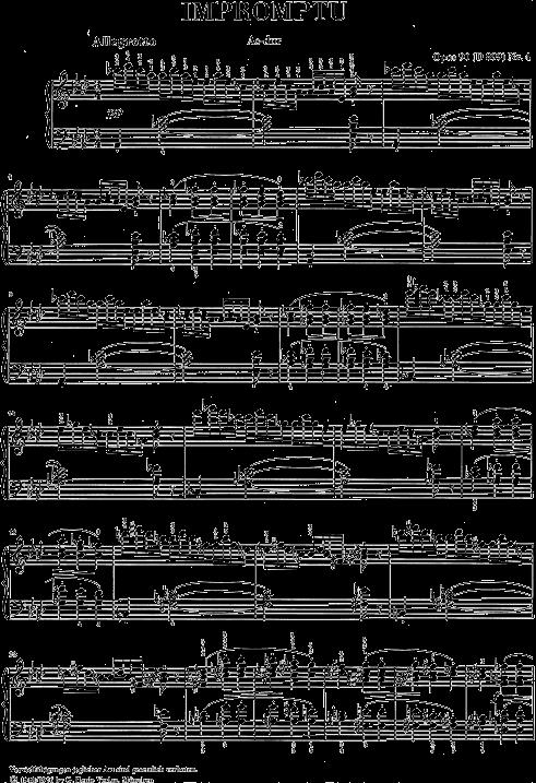 Impromptu In A Flat Op.90 No.4 D899