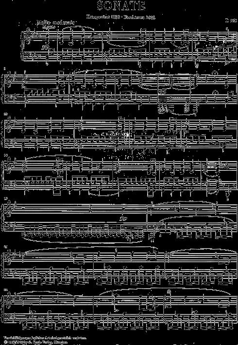 Piano Sonata In B Flat Major D 960