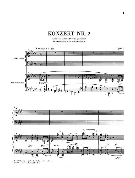 Konzert 2 f-moll Opus 21 - pro dva klavíry