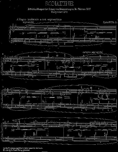 4 Sonatinen Opus 89 - noty pro klavír