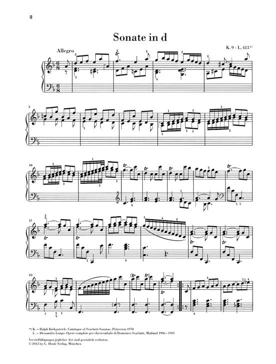 Piano Sonata In D Minor K.9 L.413 - Piano Sonata in d minor K.9, L.413 - na klavír