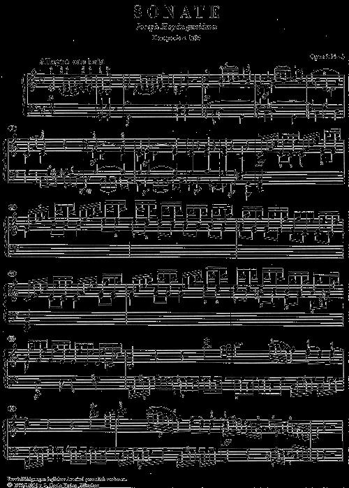 Piano Sonata Op.2 Nr.3 - noty pro klavír