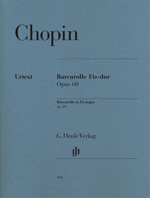 Barcarolle in F sharp major op. 60 - noty pro klavír