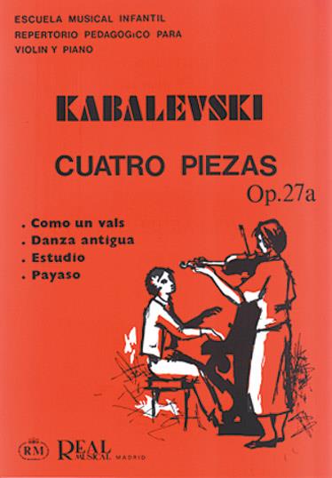 4 Piezas para Violín y Piano, Op.27a - housle a klavír