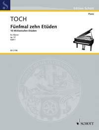 Five Times Ten Etudes op. 57 Band 1 - Ten medium-range Etudes - pro klavír