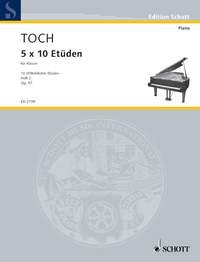 Five Time Ten Etudes op. 57 Band 2 - Ten studies of medium difficulty - pro klavír