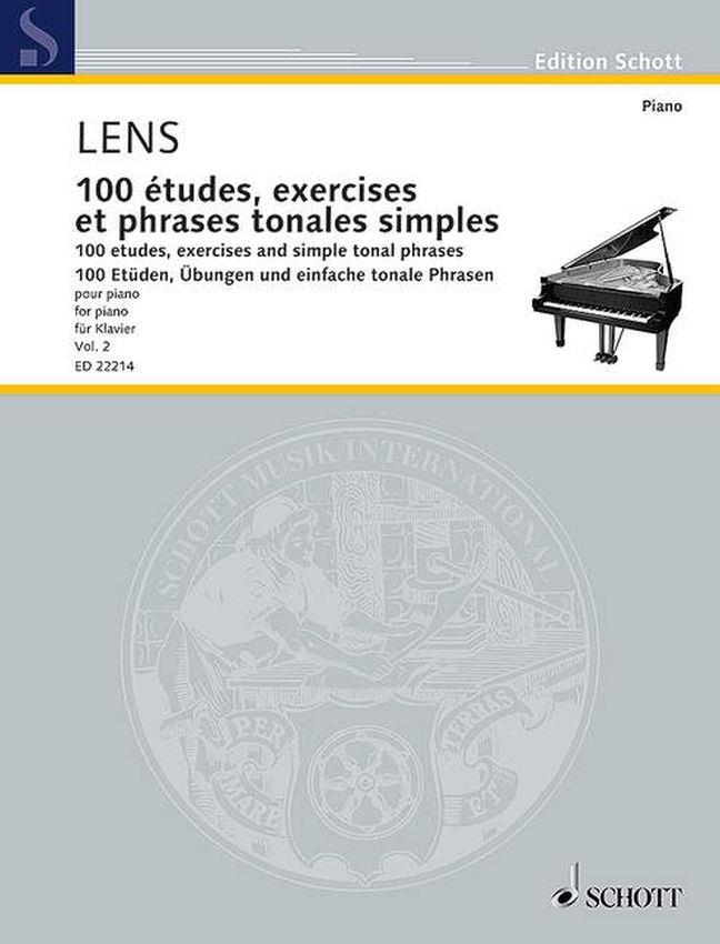 100 études, exercises et phrases tonales Vol. 2 - pour piano - pro klavír