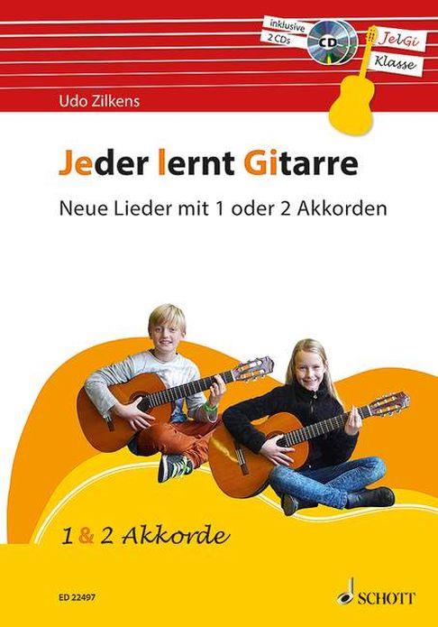 Jeder lernt Gitarre - Neue Lieder mit 1-2 Akkorden - JelGi-Liederbuch für allgemein bildende Schulen - pro kytaru