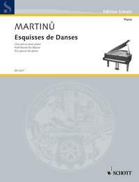 Esquisses de Danses H 220 - Five Pieces for piano - pro klavír