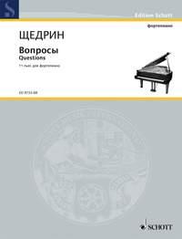 Questions - 11 Pieces - Russian Edition - pro klavír