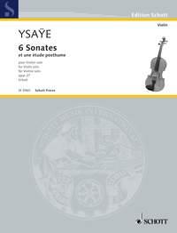 6 Sonates op. 27 - et une etude posthume - pro housle
