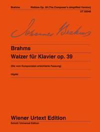 Waltzes Op. 39 Composer's Simplified Version - pro klavír