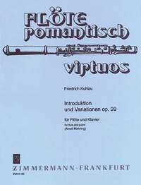 Introduktion und Variationen op. 99 - Toujours de mon jeune âge - příčná flétna a klavír