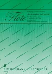 Aer tranquillo e di sereni KV 208 - Arie des Aminta aus Il re pastore - příčná flétna a klavír
