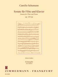 Sonate op. 123 [a] - Erstausgabe - příčná flétna a klavír